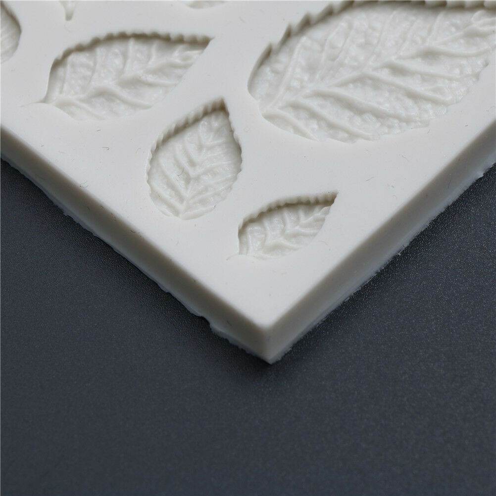 Leaf Shaped Silicone Mold Leaves Cake Decor Fondant Cookies Moulds Baking .l8