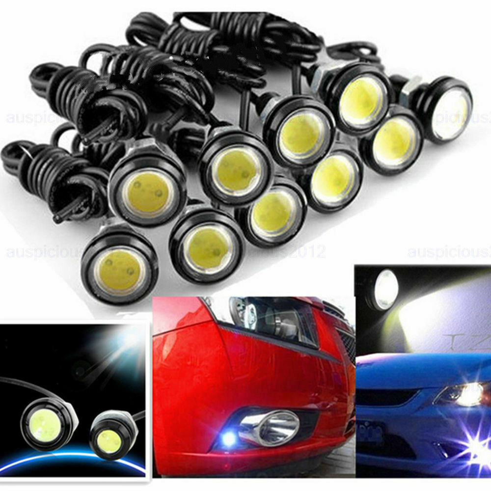 Hot 10X 18MM Eagle Eye 9W LED Fog DRL Reverse Backup Light Car Motor 12v ^ZF Qx