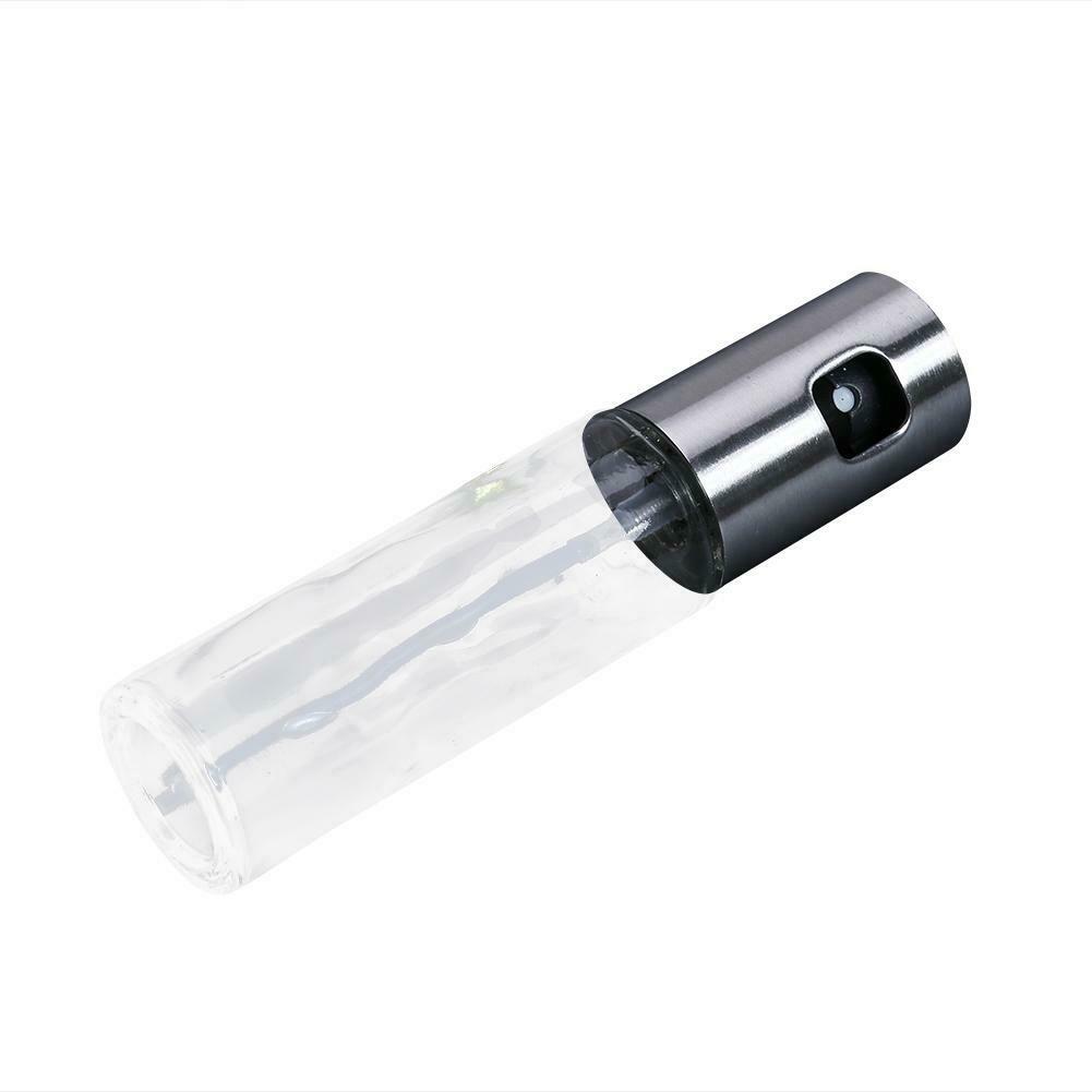Stainless Steel Glass Oil Pump Spray Fine Bottle Olive Can Tool Pot Cooking @