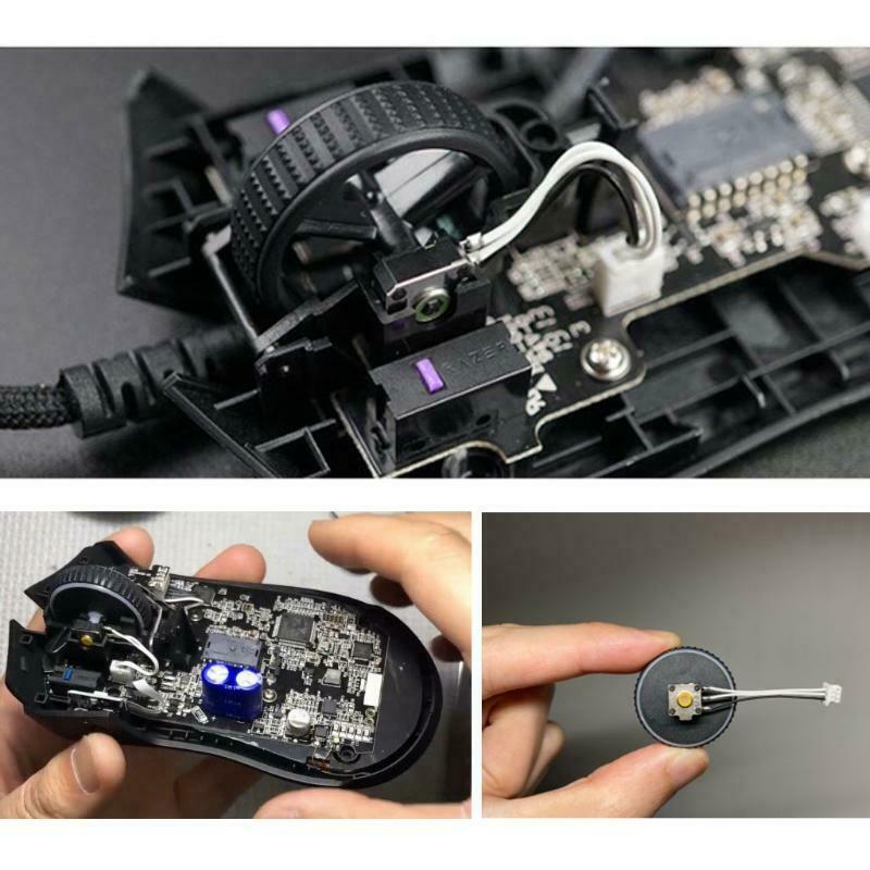 2Pcs Encoder Decoder for Razer Mouse Razer Mamba HYPERFLUX Viper Mouse Wheel