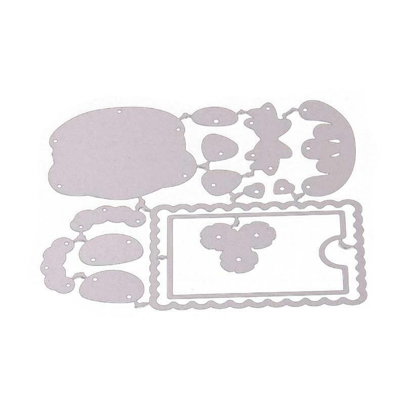 Christmas Text Frame Metal Cutting Dies Stencil DIY Scrapbook Album Paper Card