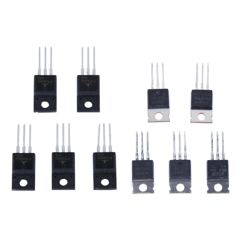 10pcs N-Channel Mosfet Transistor Assortment 5A 500V 10A 600V TO-220