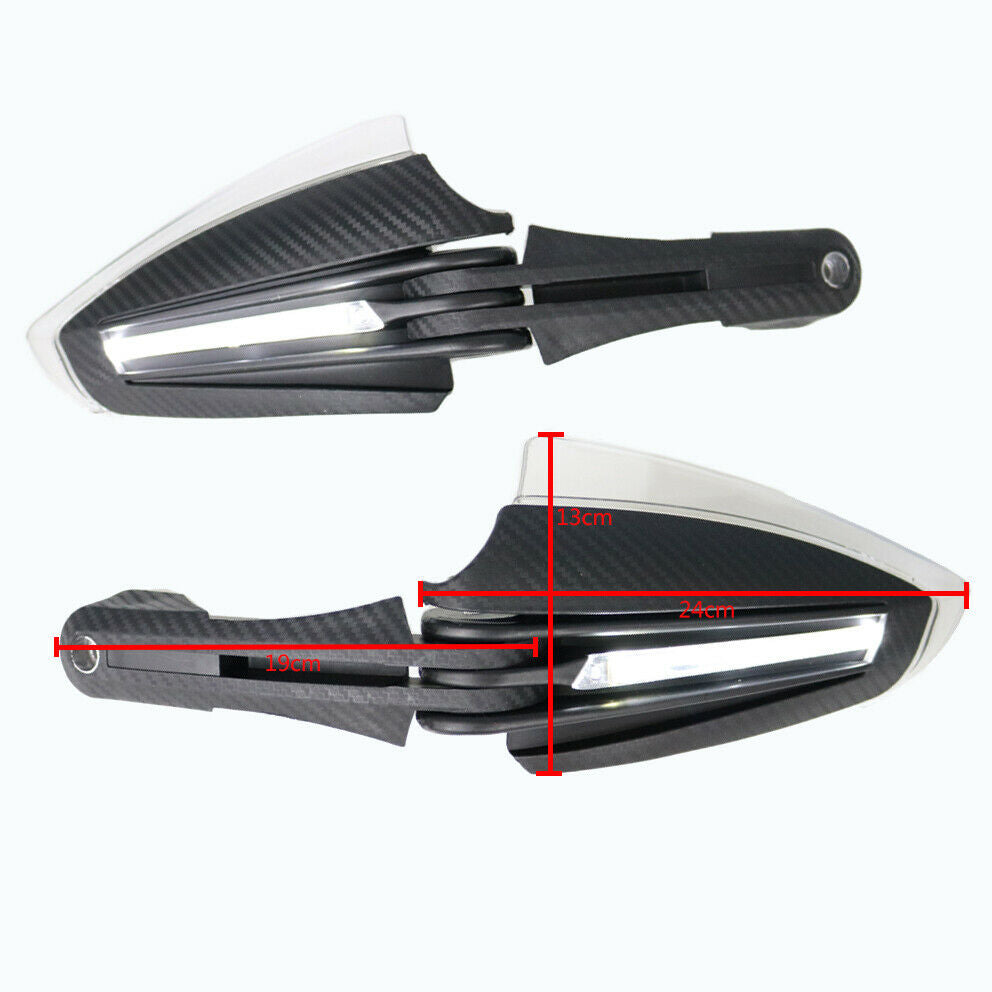 7/8" 22mm Handlebar Hand Guards Running Lights Street Bike Dirt Bike