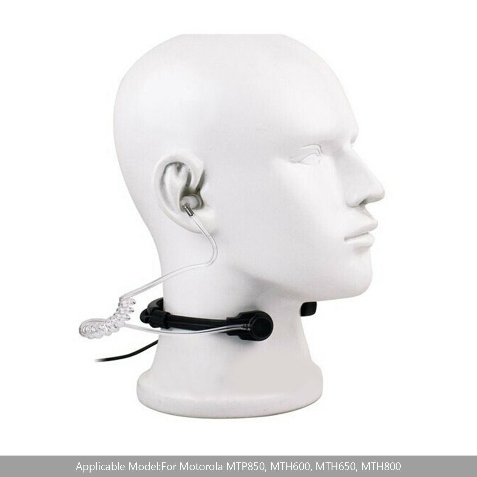 Throat Covert Acoustic Mic Air Tube Headset For  MTP850 MTH600 MTH650