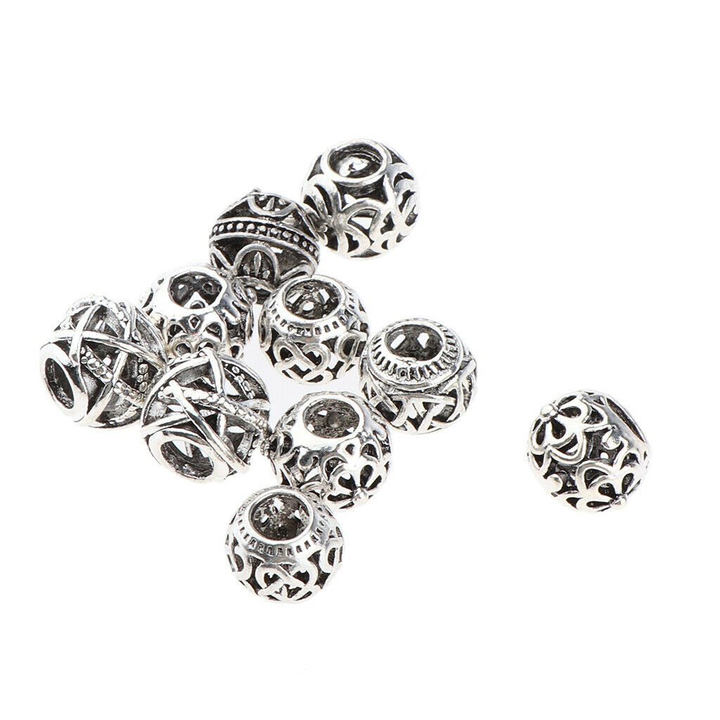 25 Count Assorted Styles Alloy Spacer Beads Dreadlocks Metal Cuffs Braiding
