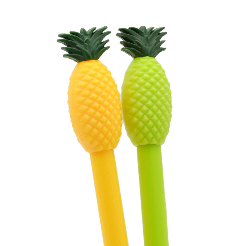 Gel Pen Pineapple Ball Point Pen 2 Pcs Cute Kids Stationery Gifts Color Random