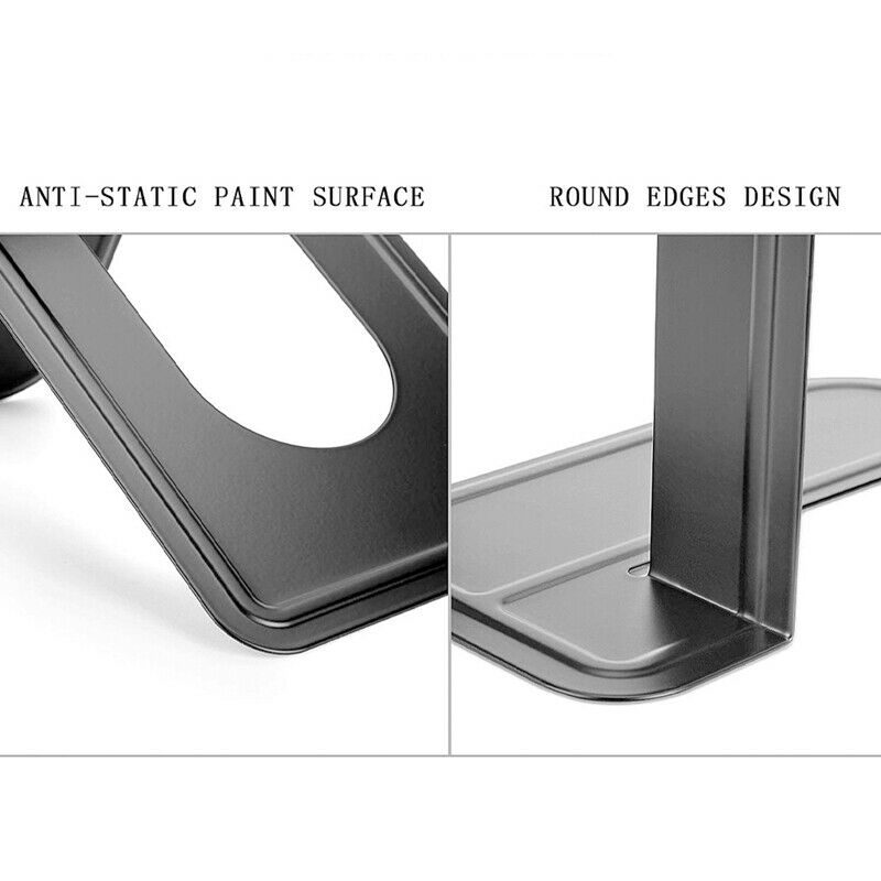 Metal Heavy Duty Bookends-Nonskid Bookends Pack for Bookshelves Stopper MoviT6L1