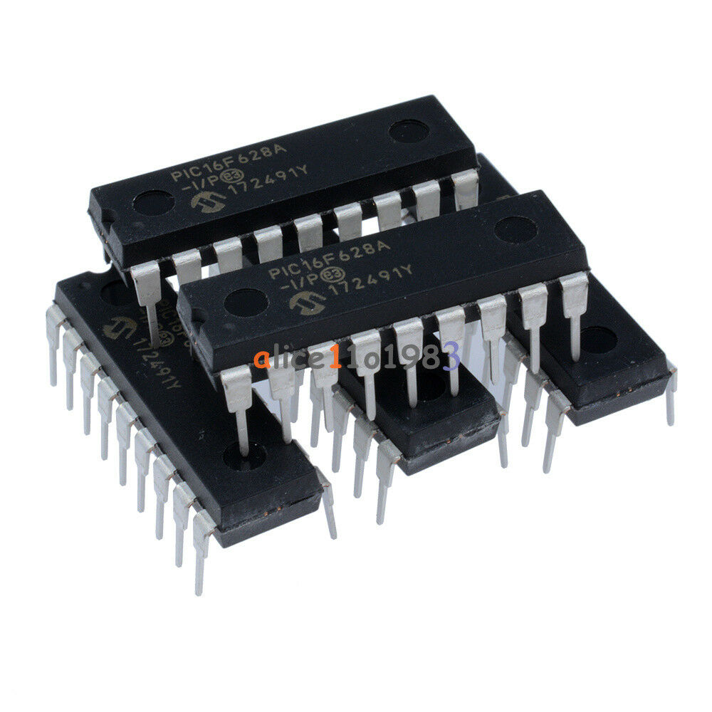 5Pcs IC Microchip DIP-18 PIC16F628A-I/P 16F628A DIP18 Microcontroller