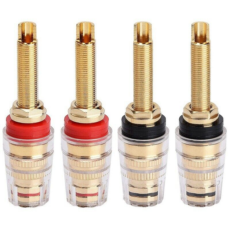 4Pair Binding Post HIFI Terminals Connector, 19MM Binding Post HIFI Speaker AmJ5