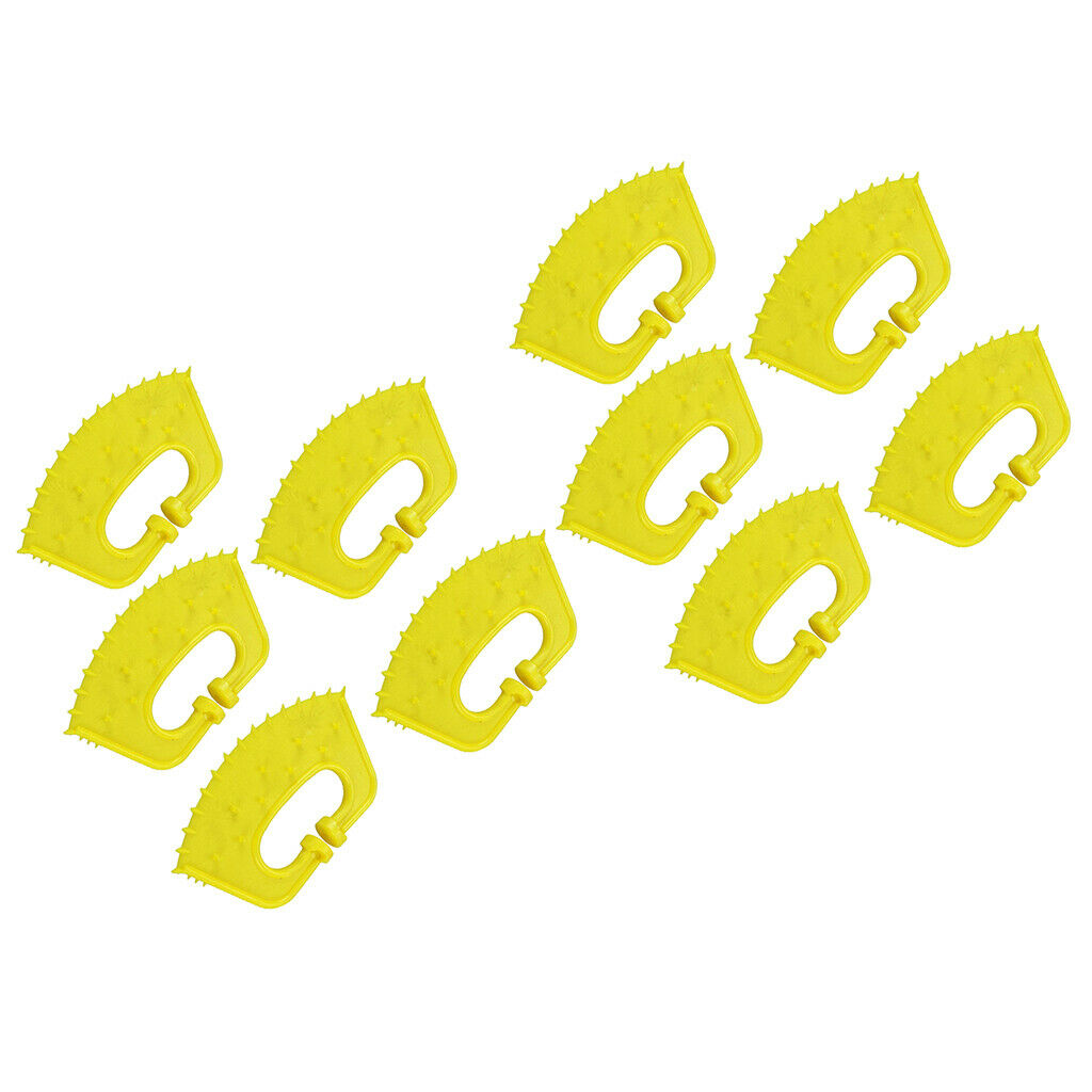 10 Pcs/Set Plastic Calf Weaning Yellow Cow Nose Thorn