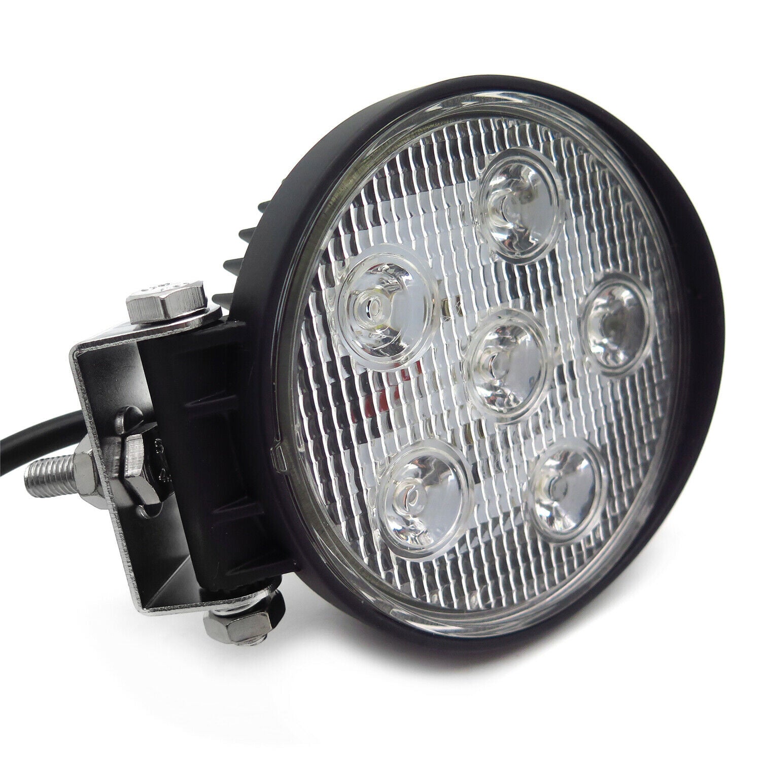 Round 18W Spot BEAM LED Off Road Work 6 LED Light 12V 24V for Universal SUV Car