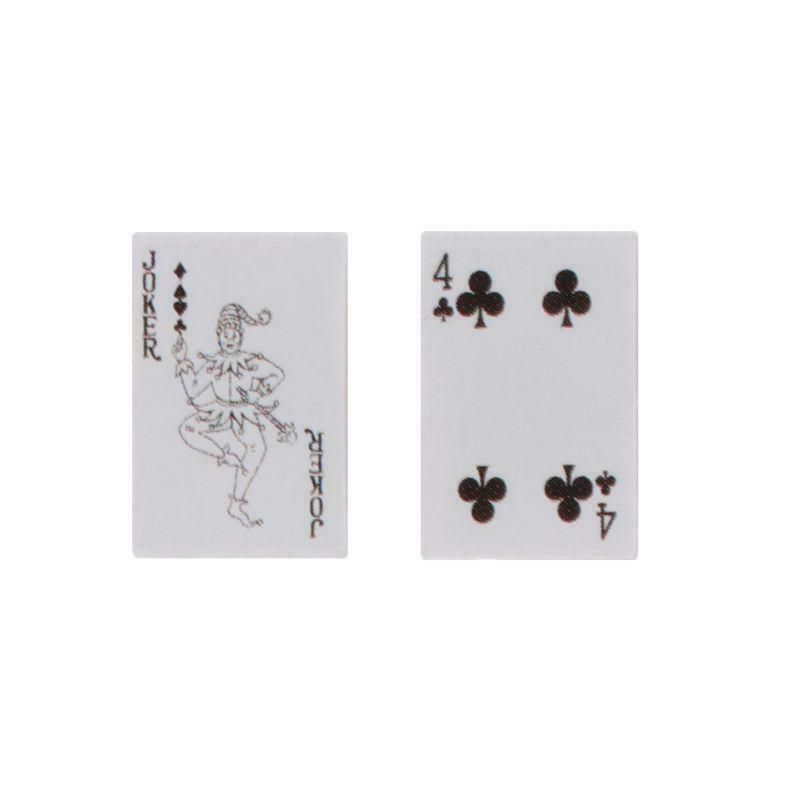 Night Club Hip Hop Small Playing Poker Cards Stud Earrings Funny Jewelry Unisex