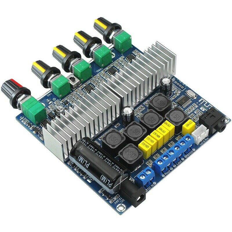 TPA3116D2 DC12V-24V Bluetooth 4.2 Subwoofer Audio Amplifier Board 2.1 Channel G6