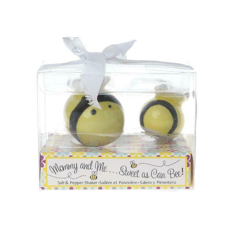 Ceramic Honeybee Seasoning Cans Salt Pepper Shakers Container Wedding Favors Set
