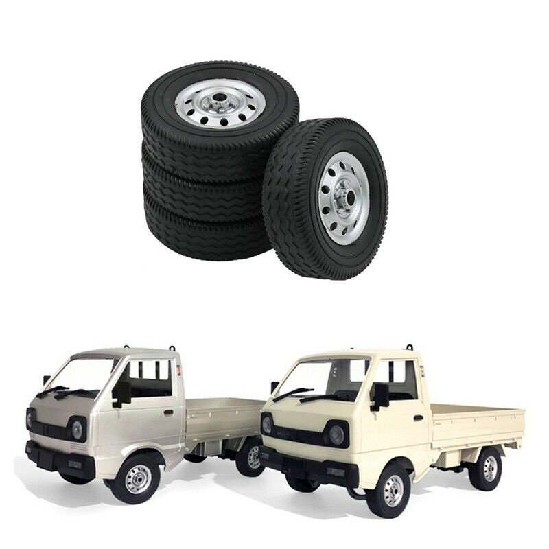 4Pcs Wheel Tire Tyre for WPL D12 1/10 RC Truck Car DIY Upgrade Spare Parts AccP6