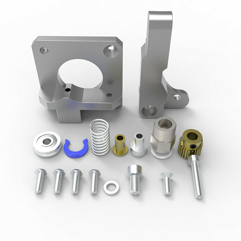 Mk8 Grey Extruder Aluminum Upgrade Dual Gear for Extruder CR10 CR-10S PRO 1.BDA