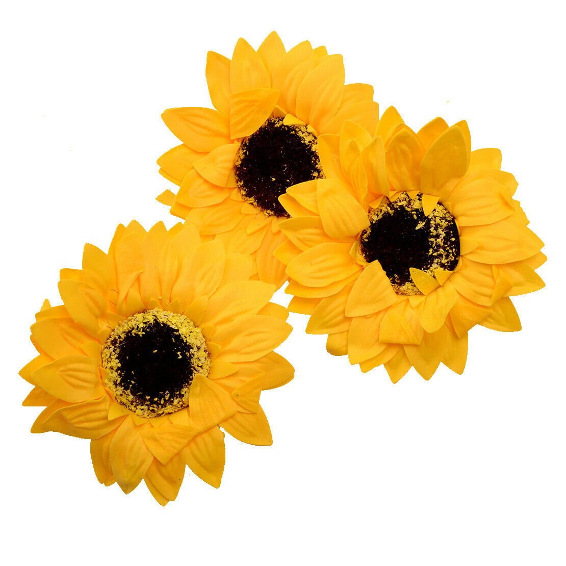 25Pcs/pack Artificial Mini Sunflower Soap Flowers Wedding Party DIY Craft Decor