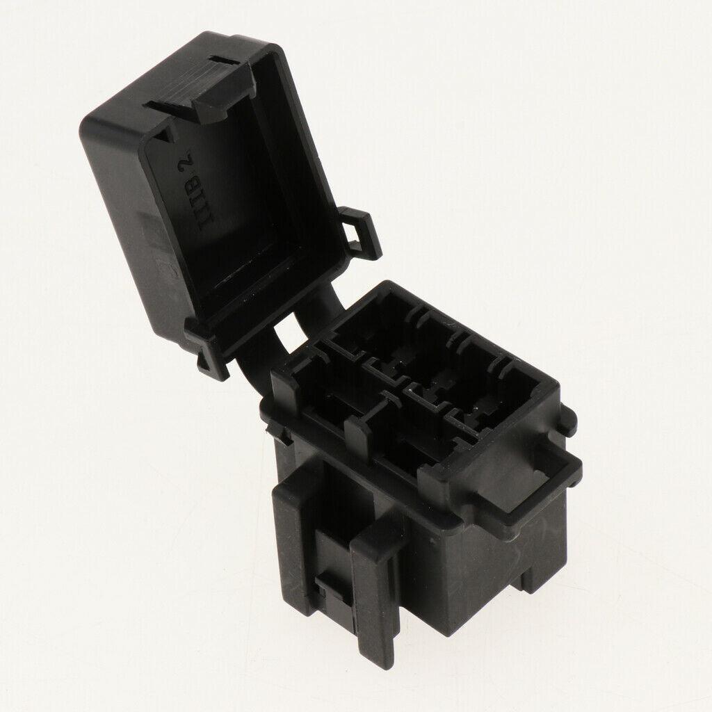 2x Automotive 4 Way Fuse Holder Box + 1 Relay Socket for Truck/SUV/Trailer