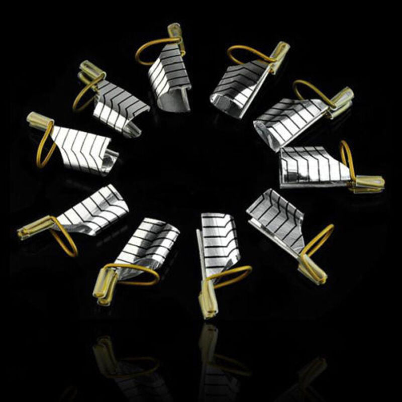 10 Pcs Reusable UV Gel Acrylic French Nail Art Tips Extension Guide Form Tool_US
