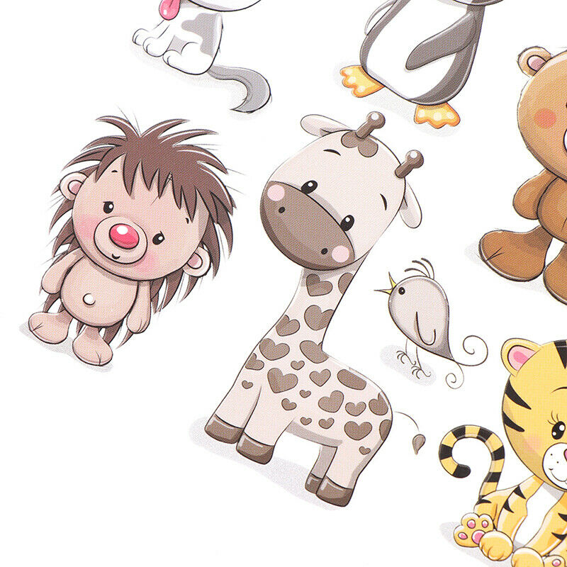 Cute Animals Iron on Patches Washable Heat Transfer Stickers T-shirt Applique WF