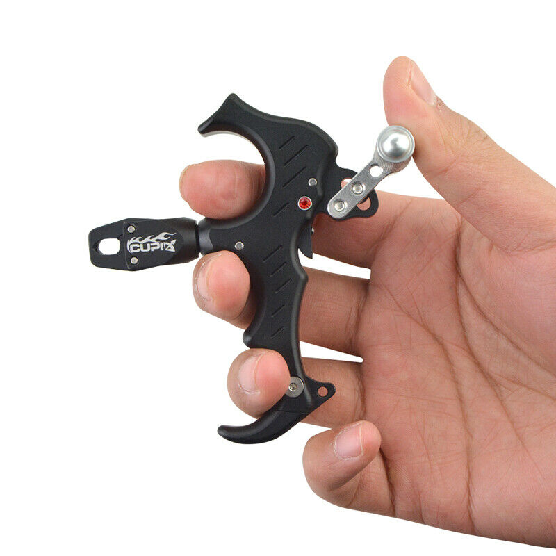 Archery Bow Release Aids 3 or 4 Finger Grip Thumb Caliper Trigger Automatic