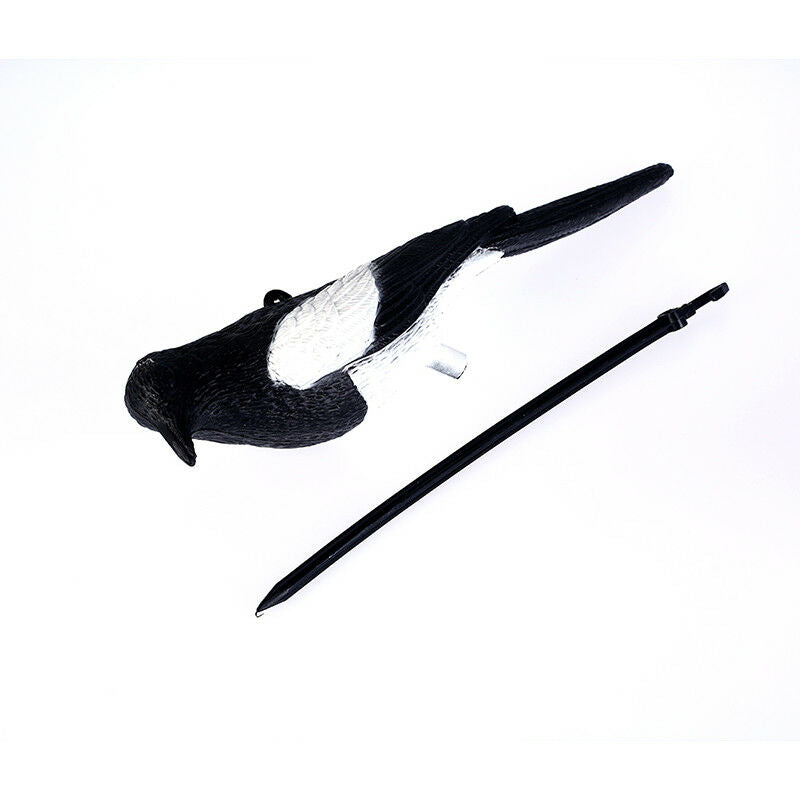 1pc black & white magpie decoy hunting trap bait shooting target bird BDDD