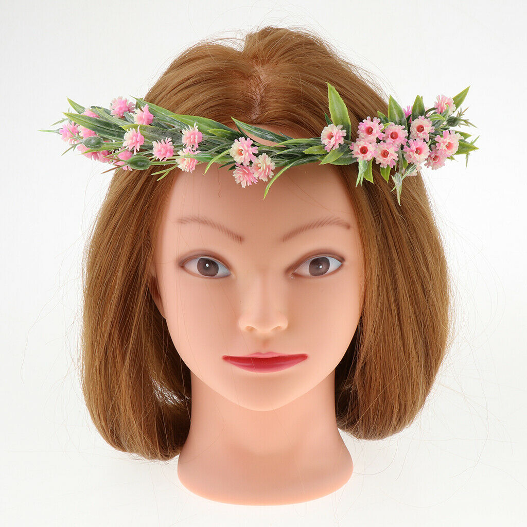 Bridal Silk Flower Wreath Headband Hairband Wedding Hair Accessories