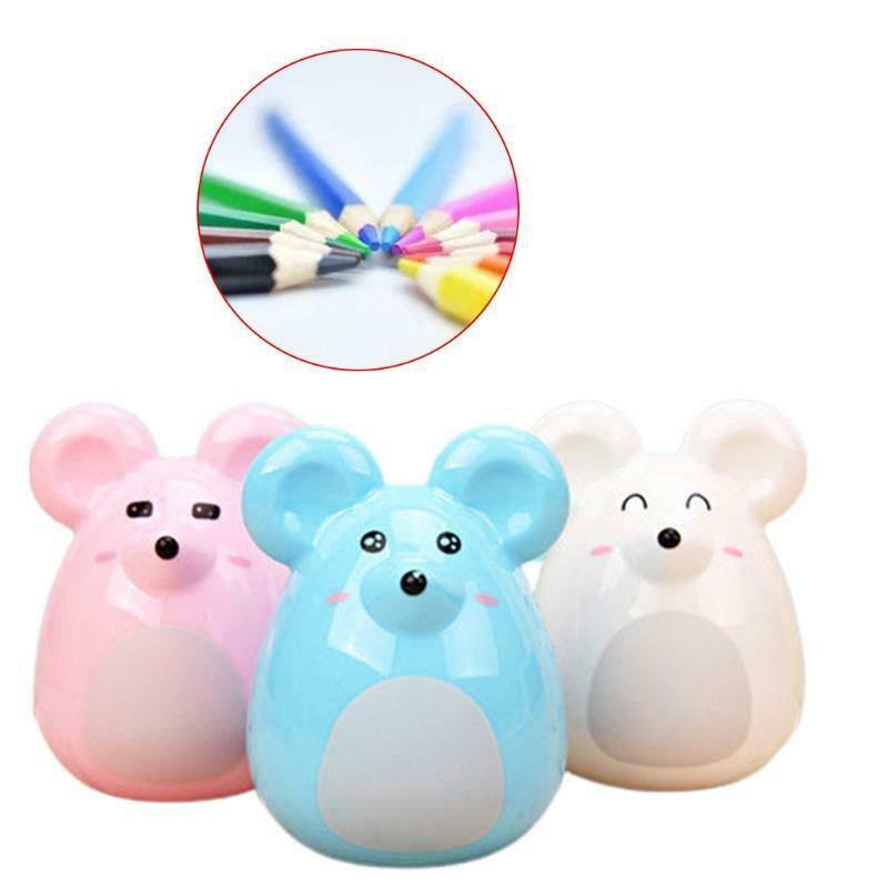 Cartoon Manual Pencil Sharpener Color As Random for Giveaway Boys Girls Kid Gift