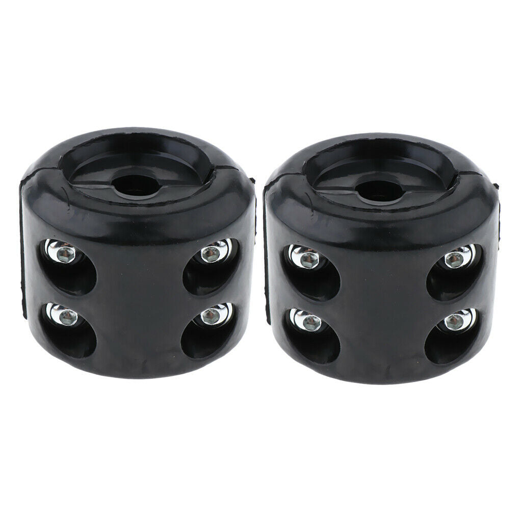 2x Winch Cable Stopper Rubber Rope Line Stop Hook Saver with Wrench for ATV UTV