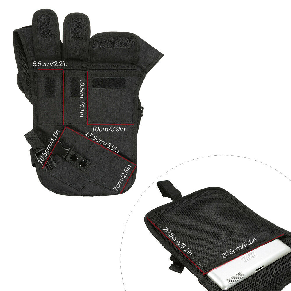 Black Nylon Anti-theft Hidden Underarm Security Shoulder Gun Holster Holder Bags
