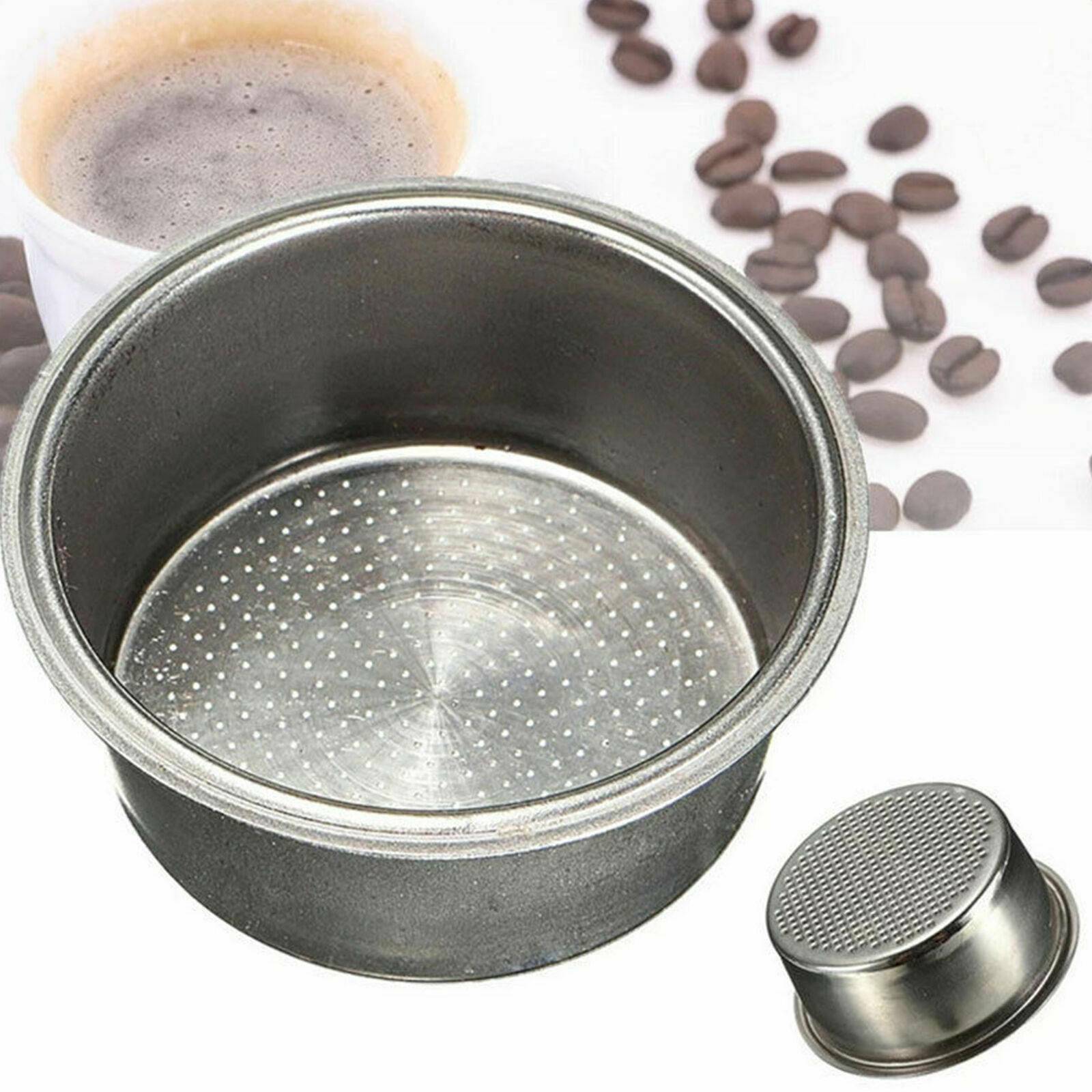 1pcs Cup Coffee Filter Basket Non Pressurized For Breville Delonghi Krups 51mm