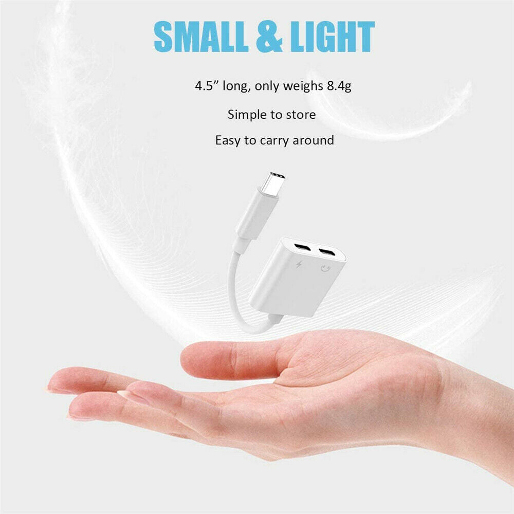 USB C Splitter Audio and Fast Charging,2 in1 USB TypeC Headphone,Charger Adapter