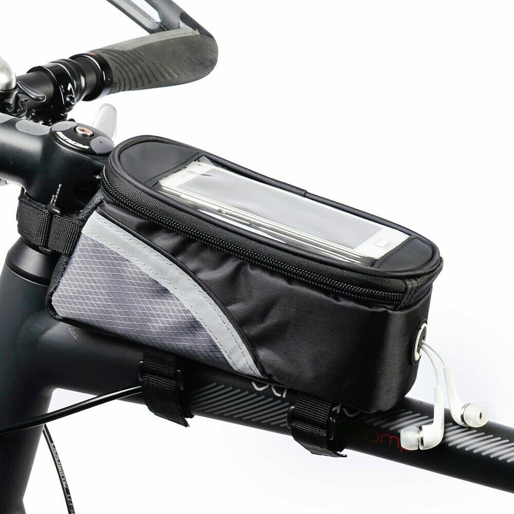 Cycling Frame Bag Bicycle Bike MTB Front Top Tube Cell Phone Pouch Waterproof L/