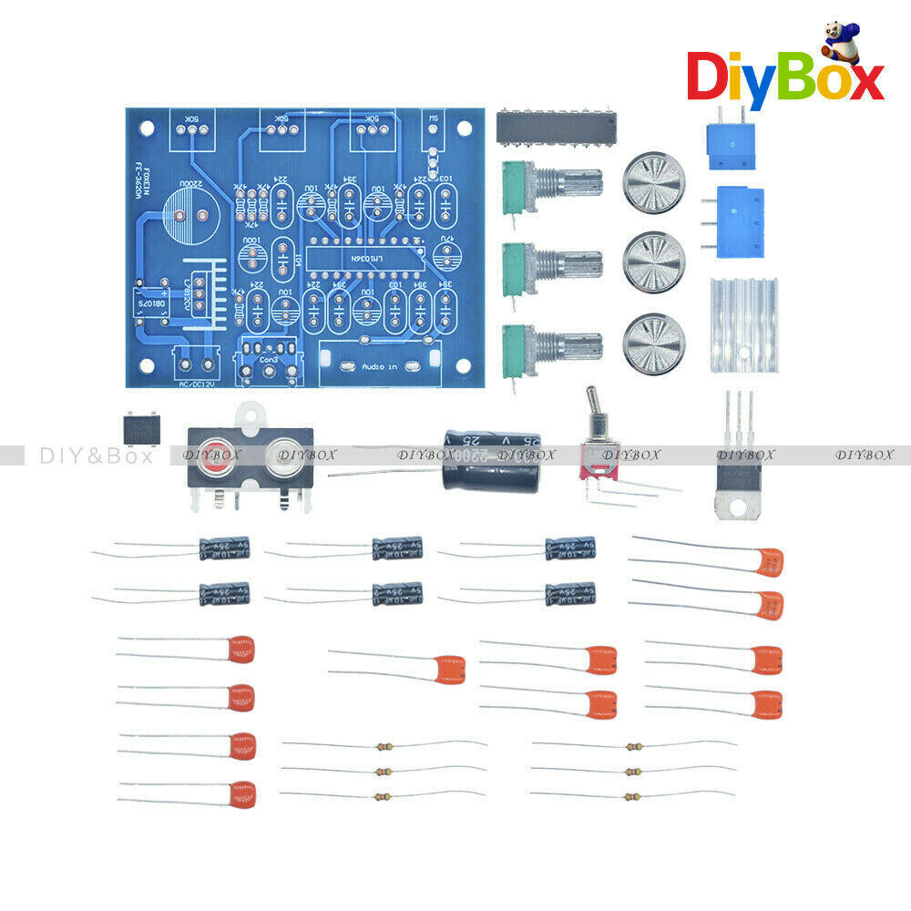 Newest LM1036N Fever Volume Control Board for DC/AC 12V Power Supply DIY Kit