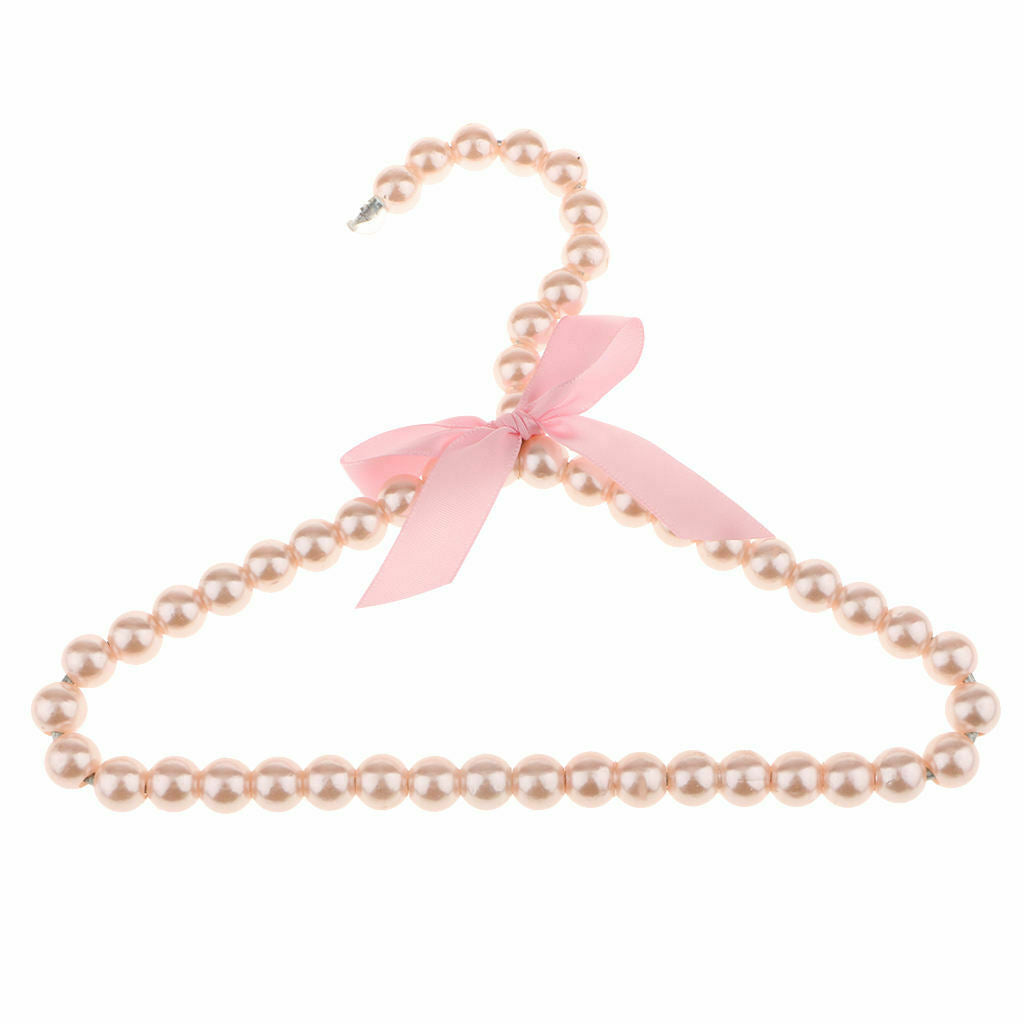 Pink hanger hanging for kid clothes children save plastic