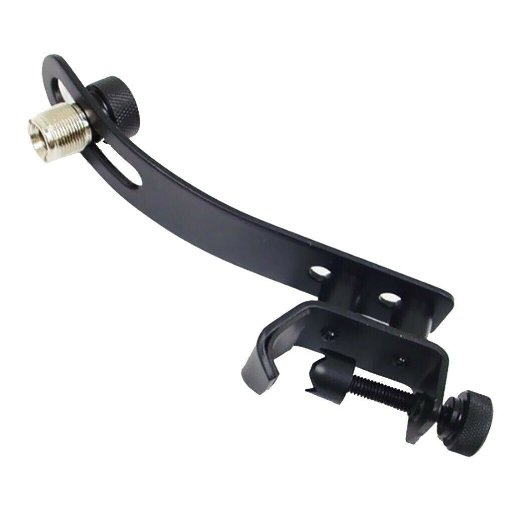 1pc Black Drum Mic Microphone Clip Clamp Shockproof Clip Holder Stand