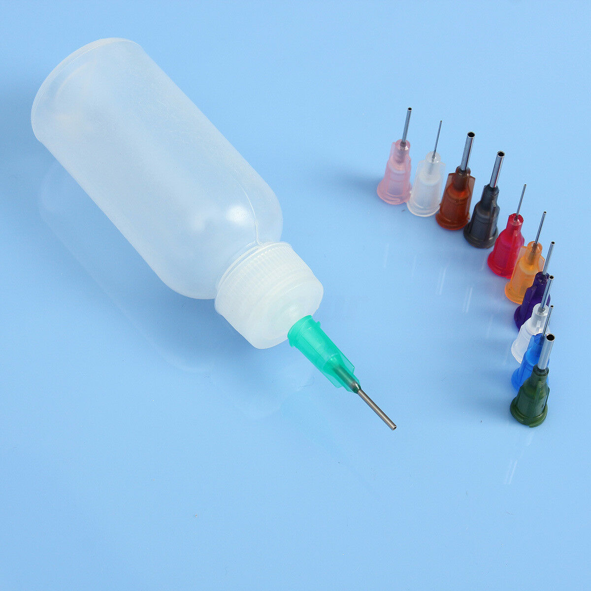 30ml Clear Rosin Needle Dispenser Bottle for Glues Liquids Oils + 11 Needles