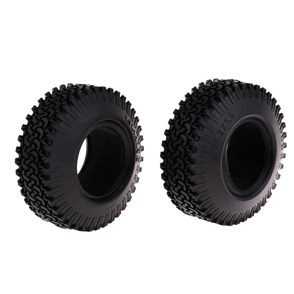 4Pcs 1:10 Scale Rubber Crush Stone Crawler Tire Set for RC Crawlers
