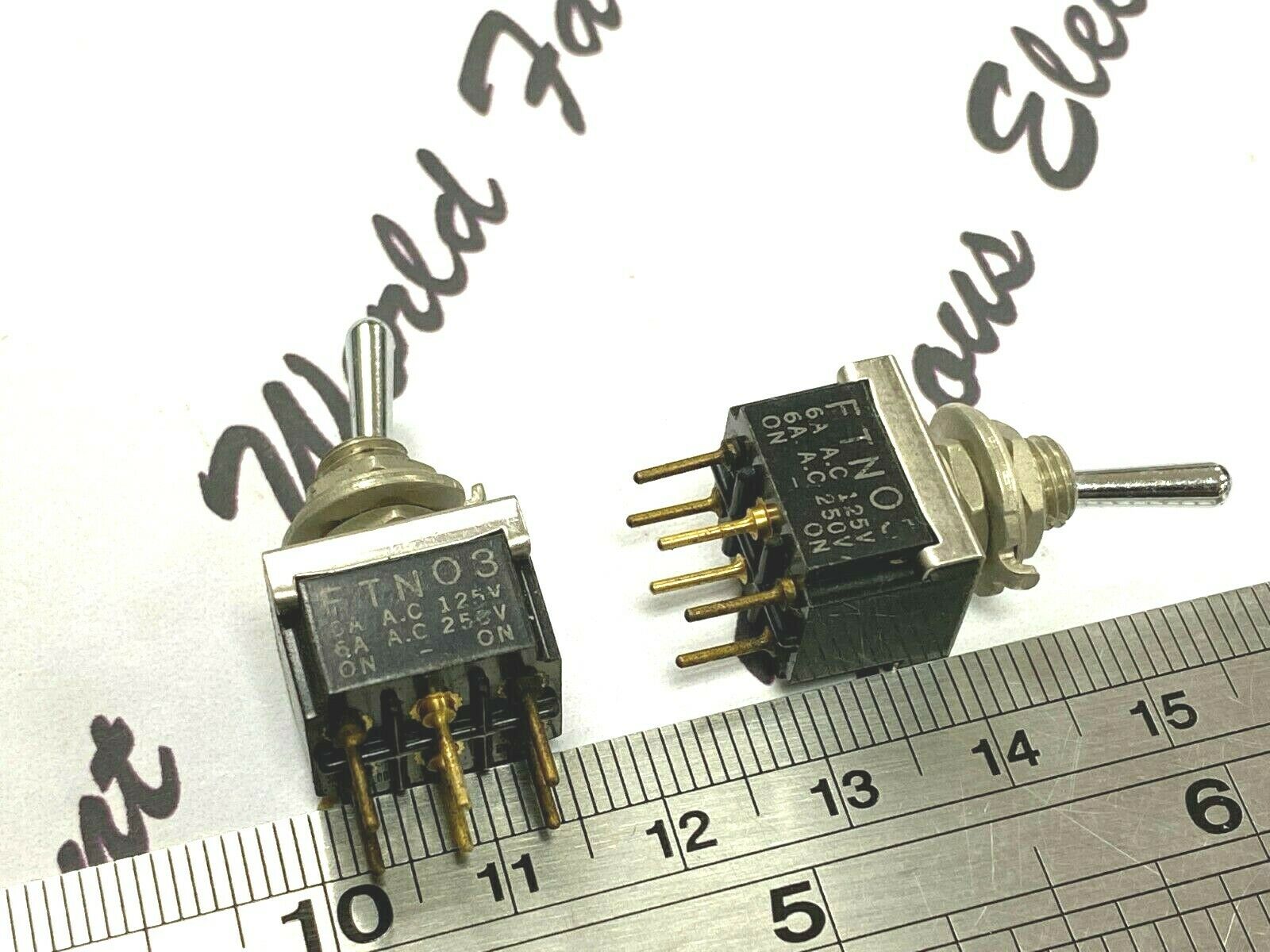1pcs - OTAX FTN03 6A 125/250 Vac ON/ON Switch - JAPAN