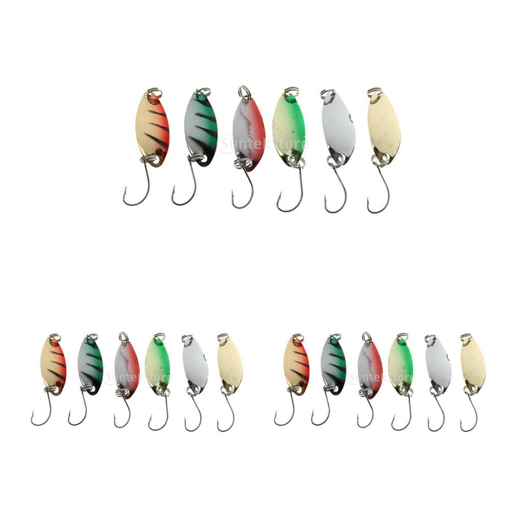 18pcs Assorted Fishing Sequins Bait Set For Topwater Fishing Accessories
