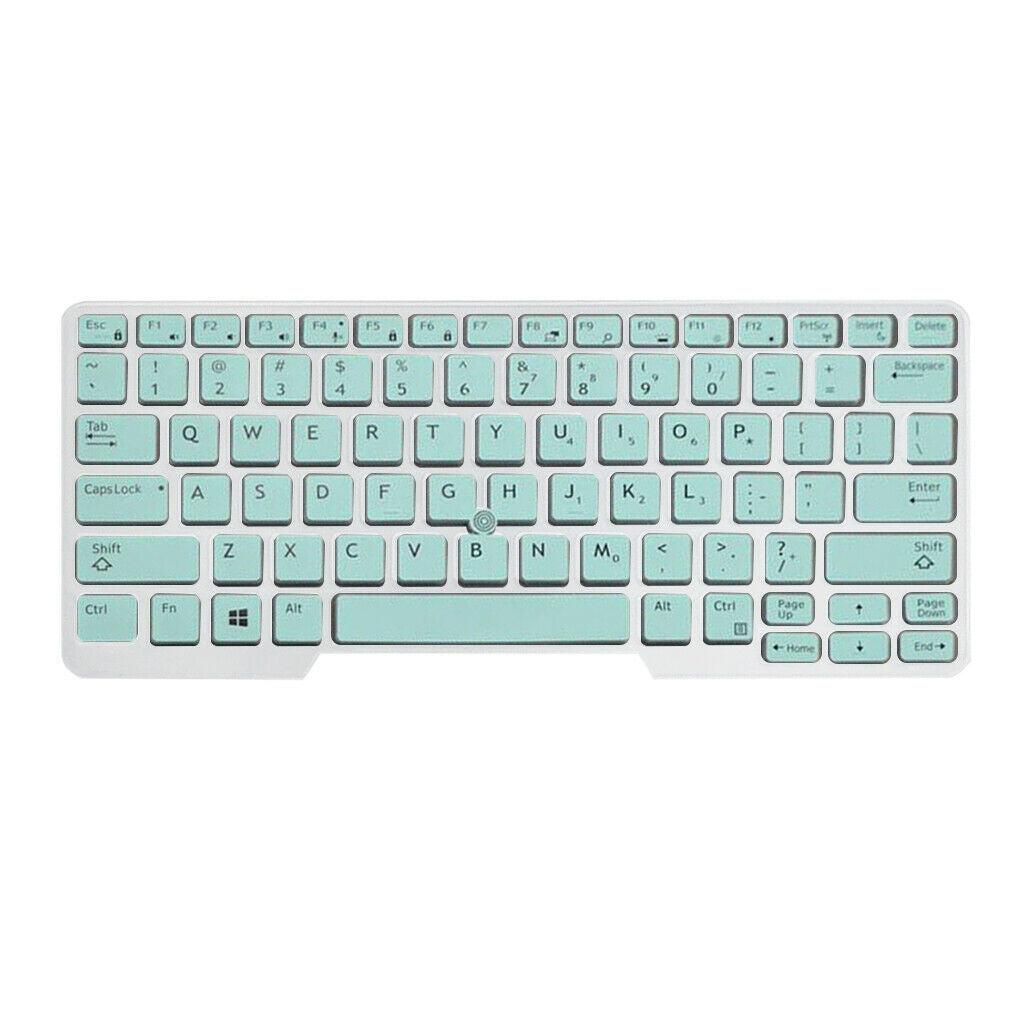 Silicone Keyboard Cover Skin for Dell Latitude E5480 14in Laptop Mint Green