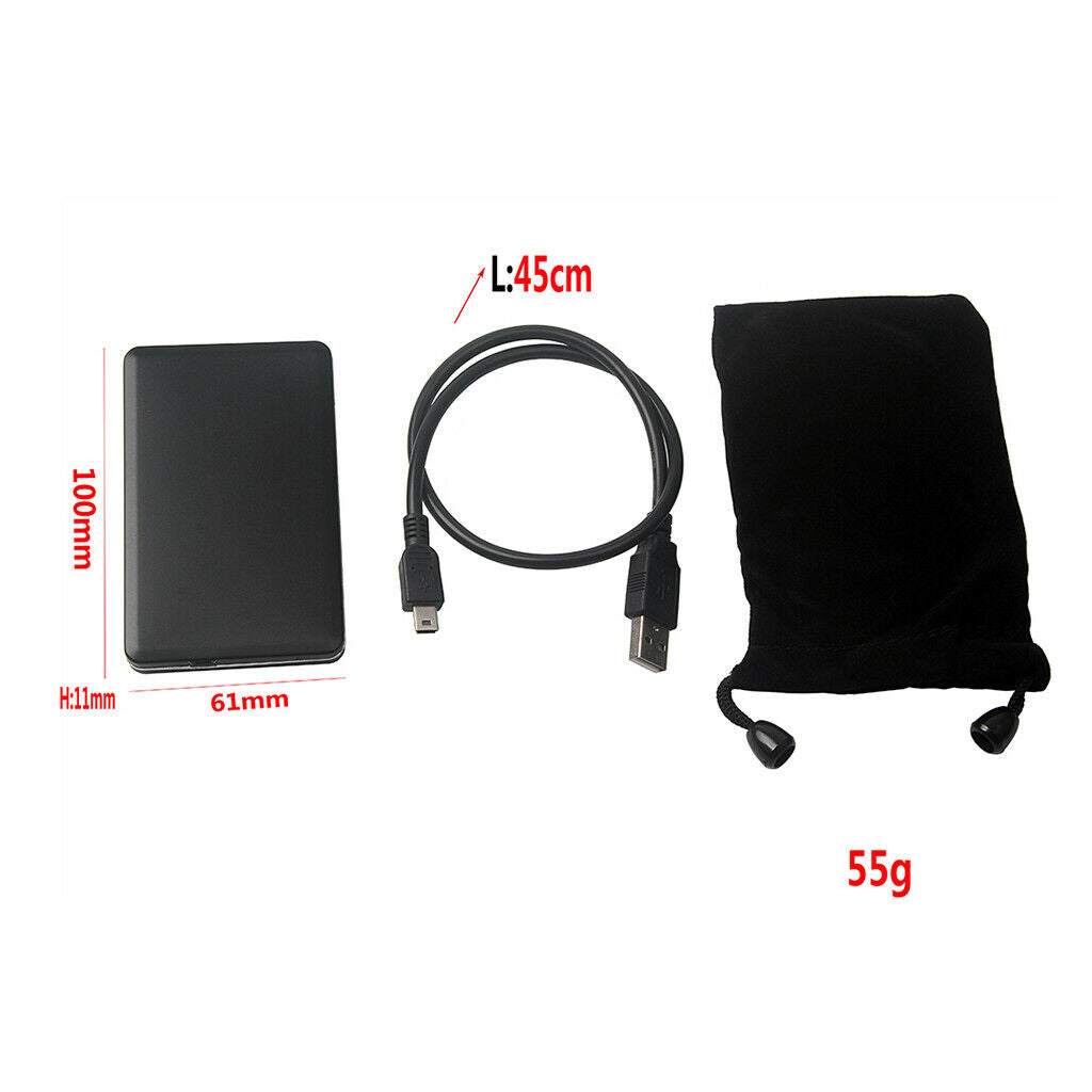 USB 2.0 to 1.8 "CE / ZIF hard disk Hard disk Hard disk aluminum housing
