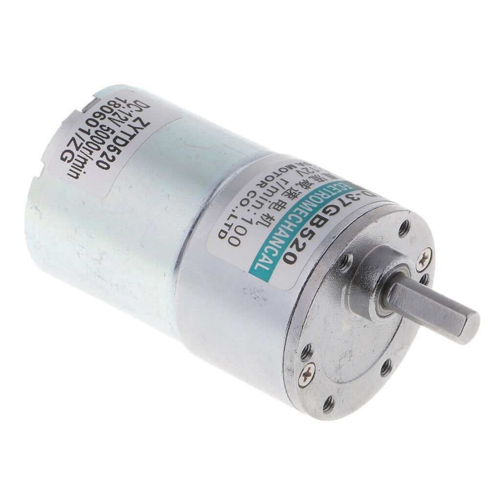 DC12V 100RPM Electric Gear Motor 6mm Shaft High Torque Speed Reduce Gear Motor