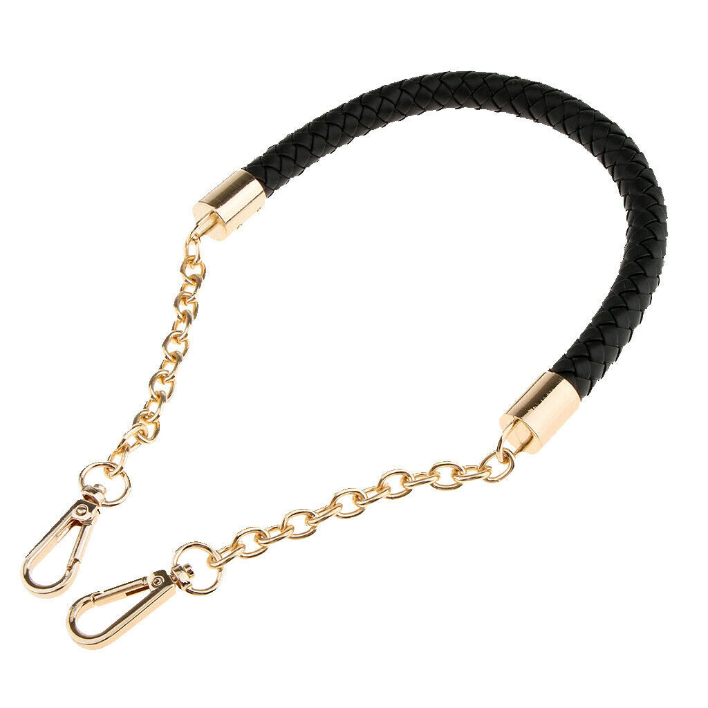 2pcs 60cm PU Leather Braided Bag Strap Replacement Handbag Bag Chain Bag