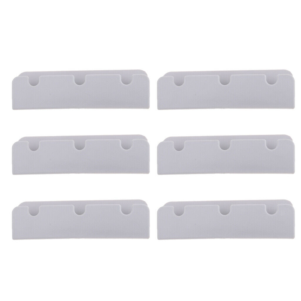 6 Pieces PVC Boat Seat Hook Clips Replacement for Rib Dinghy Raft Yacht Accs