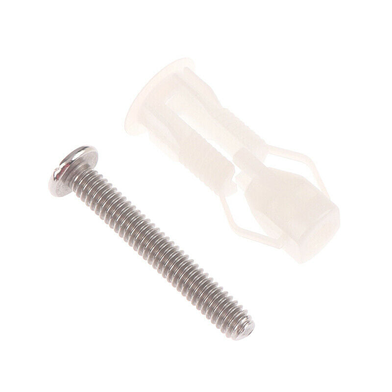 2PCS Toilet Seat Hinges Screws Universal Replacement Toilet Seat Hinge SetJ BU