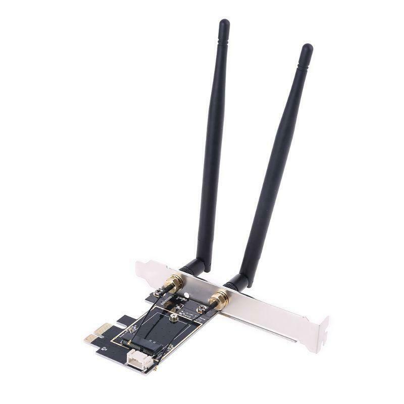 New Wireless Card to pciE-1X to NGFF-Ekey PCIE Laptop Pc WIFI WLAN Card Adapter