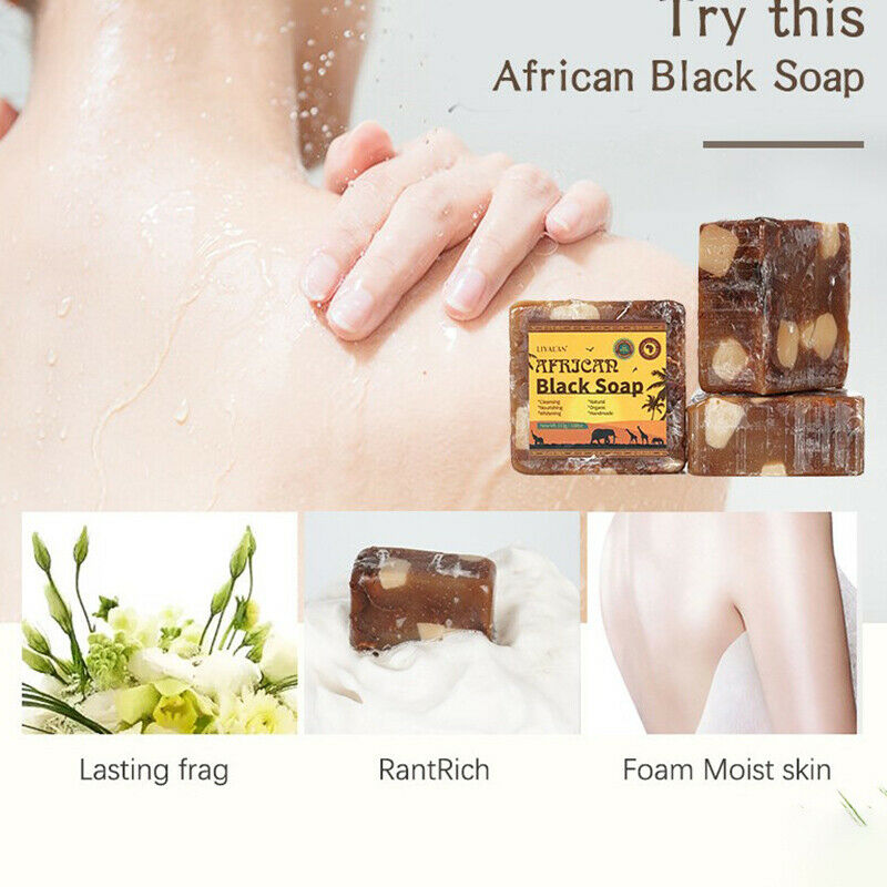 African Black Soap Magic Anti Rebelles Beauty Moisturizing Shea Butter NaturFCA