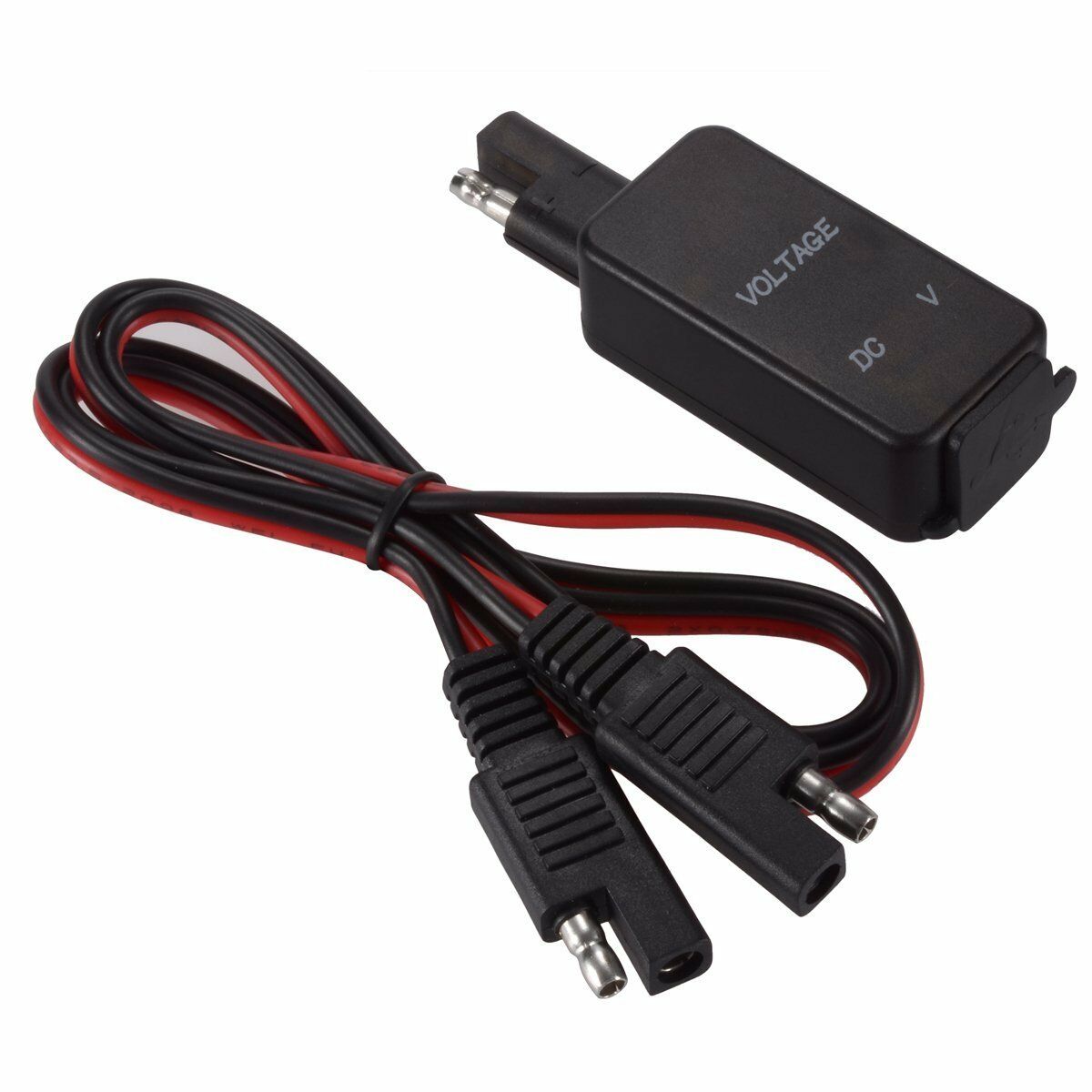 12 Motorcycle Handlebar Blue LED Dual USB Charger Voltmeter Plug Socket