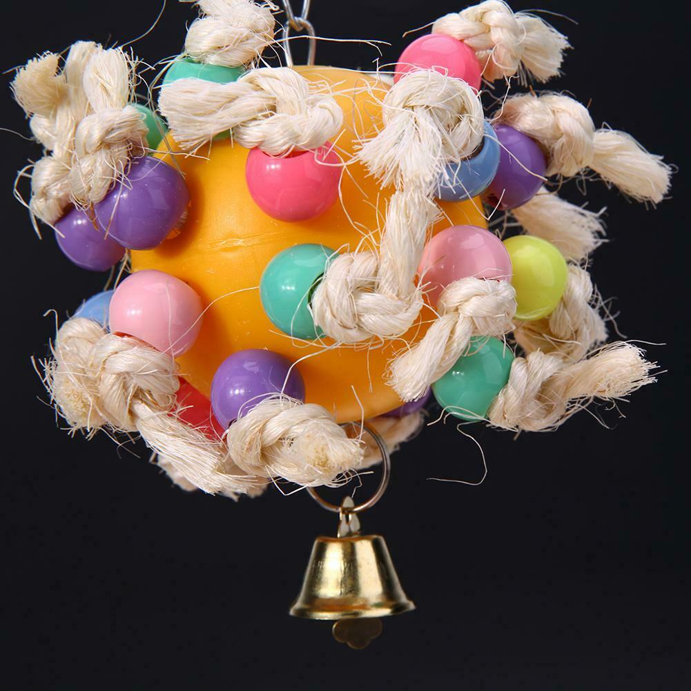 Wooden Parrot Birds Toys Plaything Colorful Pet Bird Accessories(2) @